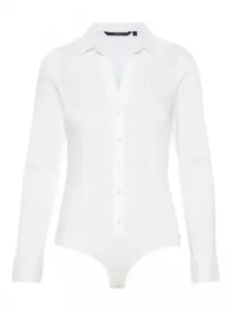 Weißes Vero Moda Hemd Body