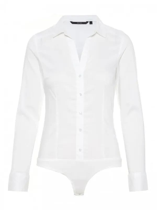 Weißes Vero Moda Hemd Body Weißes Vero Moda Hemd Body