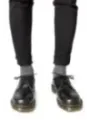 Schwarze Leder Oxford Dr. Martens