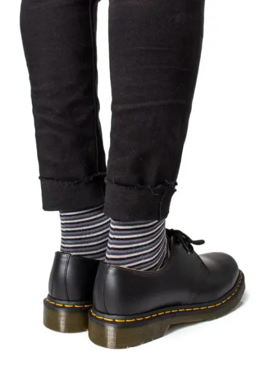 Schwarze Dr. Martens Lederstiefel