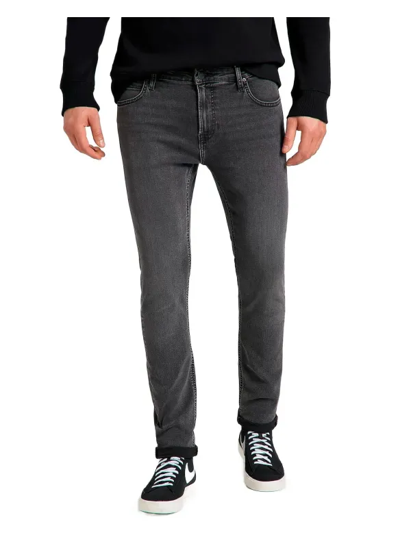 Dunkle graue Lee Straight Leg Jeans Dunkle graue Lee Straight Leg Jeans
