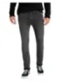 Dunkle graue Lee Straight Leg Jeans