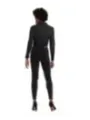 Schwarzer Damen-Jumpsuit mit Knöpfen