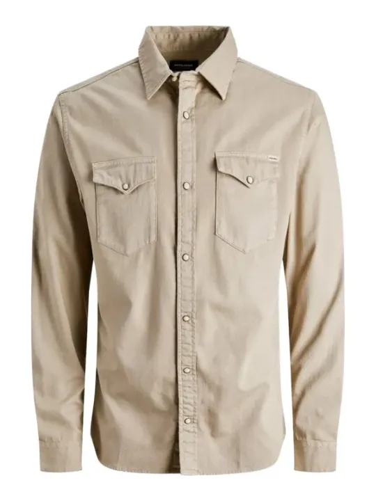 Tan Jack & Jones Herrenhemd