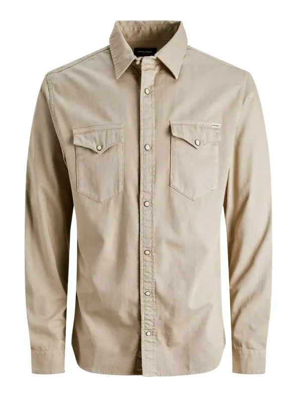 Tan Jack & Jones Herrenhemd Tan Jack & Jones Herrenhemd