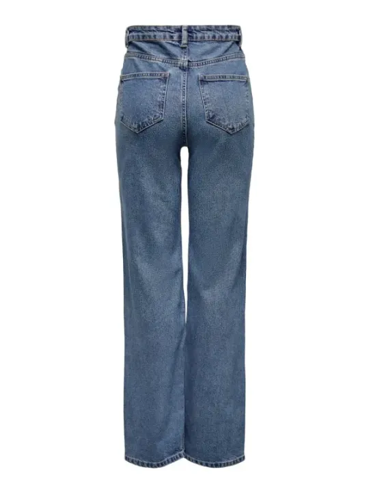 Helle blaue Jeans flache Vorderseite