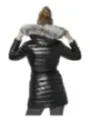 Schwarze Damen Winter Pufferjacke