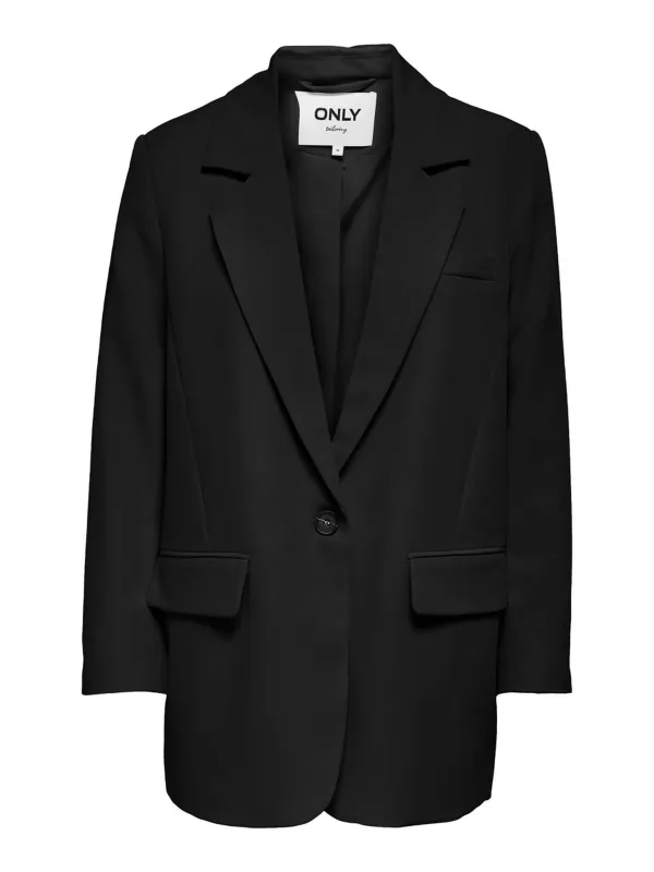 Schwarzer Zweireiher Blazer Only London Schwarzer Zweireiher Blazer Only London