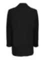 Schwarzer Blazer mit hochgekrempelten Ärmeln