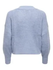 Grauer Strick-Cropped-Cardigan mit Zopfmuster