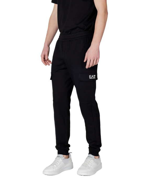 Schwarze Ea7 Trainingshose mit Logo