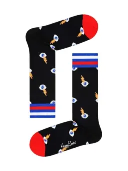 Blaue Augen Blitz Socken Happy