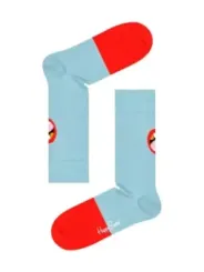 Blaue Socken mit Augen-Design