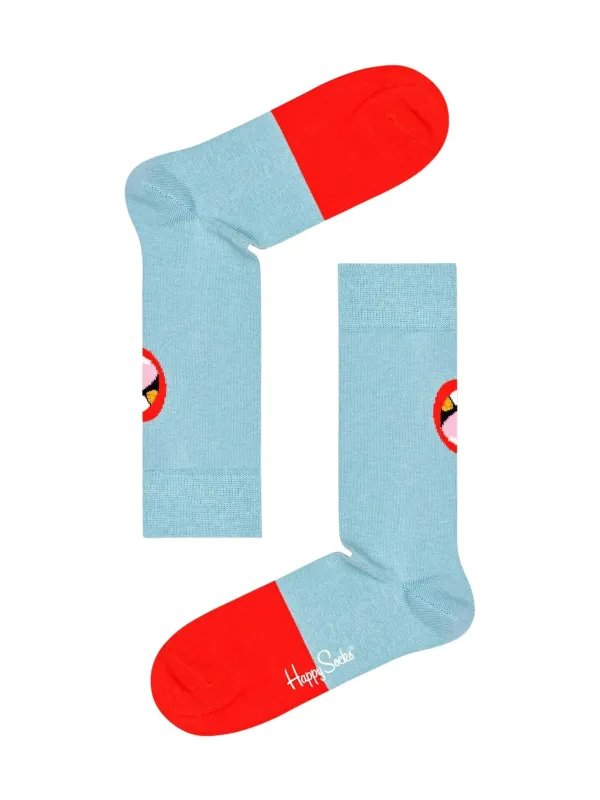 Blaue Socken mit Augen-Design Blaue Socken mit Augen-Design