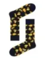 Blaue Socken mit Bananenmuster