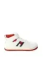 Weiße Tommy Hilfiger Sneakers mit Rot