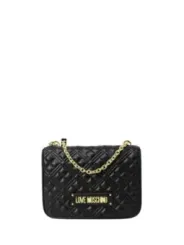 Schwarze gesteppte Love Moschino Schultertasche