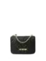 Schwarze gesteppte Love Moschino Schultertasche