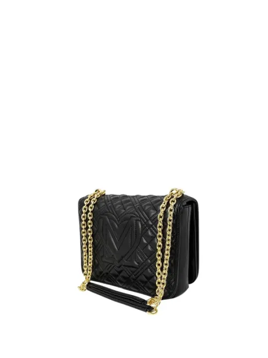 Schwarze gesteppte Love Moschino Handtasche